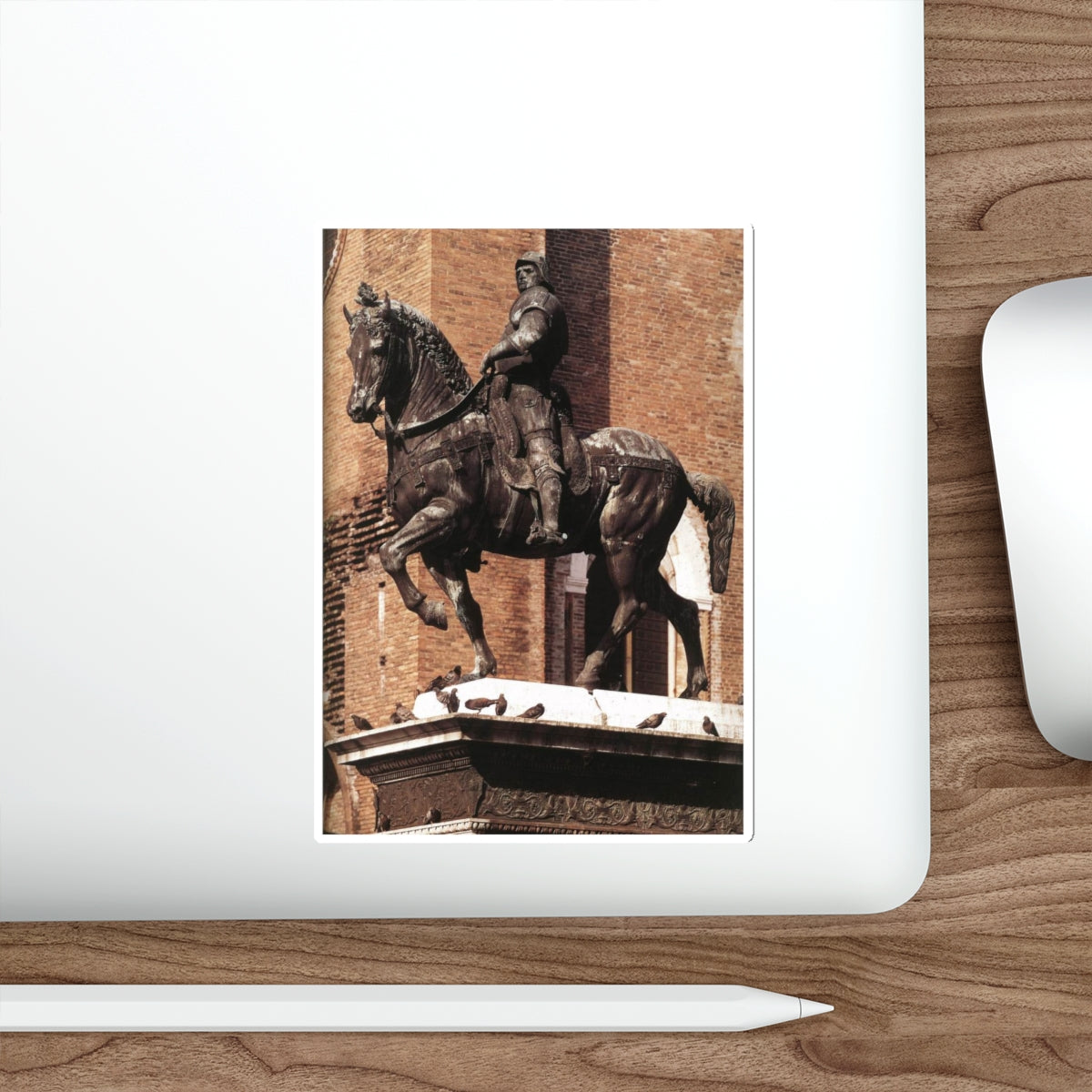 VERROCCHIO, Andrea del - Equestrian Statue of Colleoni (Artwork) STICKER Vinyl Die-Cut Decal-The Sticker Space