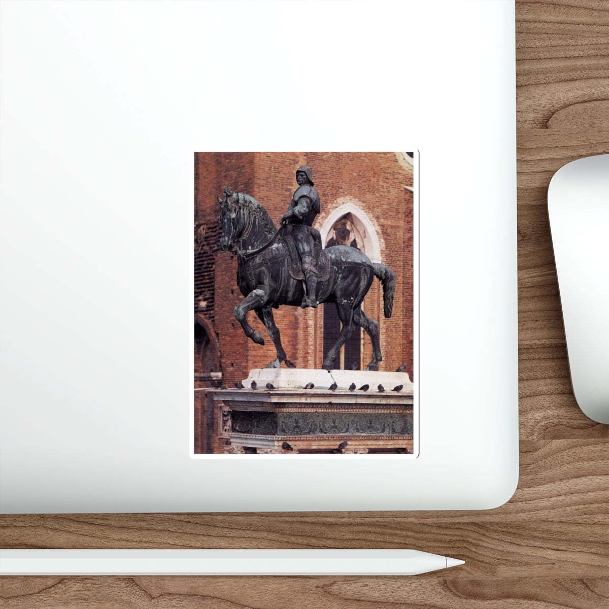 VERROCCHIO, Andrea del - Equestrian Statue of Colleoni2 (Artwork) STICKER Vinyl Die-Cut Decal-The Sticker Space