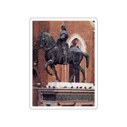 VERROCCHIO, Andrea del - Equestrian Statue of Colleoni2 (Artwork) STICKER Vinyl Die-Cut Decal-White-The Sticker Space