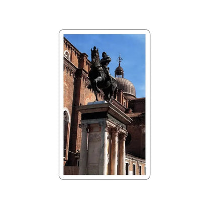 VERROCCHIO, Andrea del - Equestrian Statue of Colleoni3 (Artwork) STICKER Vinyl Die-Cut Decal White Die-Cut 6 Inch - The Sticker Space
