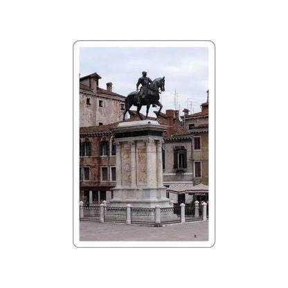VERROCCHIO, Andrea del - Equestrian Statue of Colleoni4 (Artwork) STICKER Vinyl Die-Cut Decal White Die-Cut 3 Inch - The Sticker Space