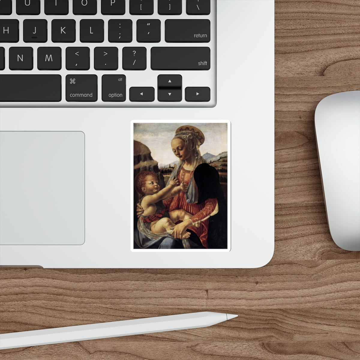 VERROCCHIO, Andrea del - Madonna and Child (Artwork) STICKER Vinyl Die-Cut Decal-The Sticker Space