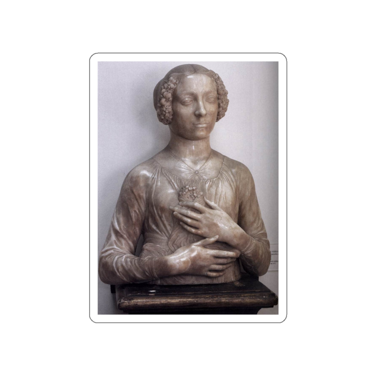 VERROCCHIO, Andrea del - Portrait of a Woman (Artwork) STICKER Vinyl Die-Cut Decal-White-The Sticker Space