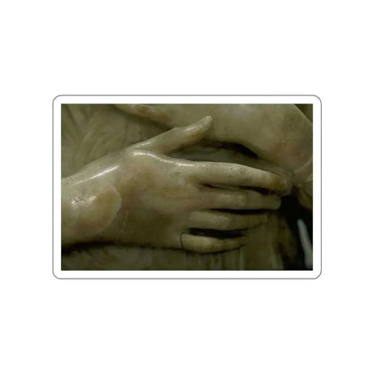 VERROCCHIO, Andrea del - Portrait of a Woman (detail) (Artwork) STICKER Vinyl Die-Cut Decal White Die-Cut 3 Inch - The Sticker Space