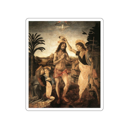 VERROCCHIO, Andrea del - The Baptism of Christ (Artwork) STICKER Vinyl Die-Cut Decal-White-The Sticker Space