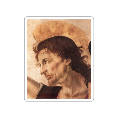 VERROCCHIO, Andrea del - The Baptism of Christ (detail) (Artwork) STICKER Vinyl Die-Cut Decal White Die-Cut 6 Inch - The Sticker Space