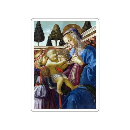 VERROCCHIO, Andrea del - The Virgin and Child with Two Angels 2 (Artwork) STICKER Vinyl Die-Cut Decal-White-The Sticker Space