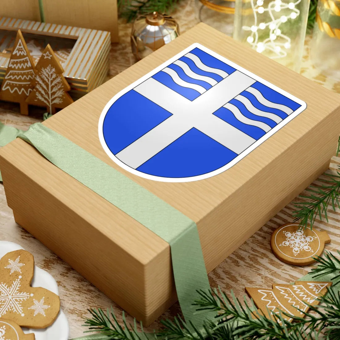 Versoix-coat of arms (Switzerland) (Coat of Arms) STICKER Vinyl Kiss-Cut Decal - The Sticker Space