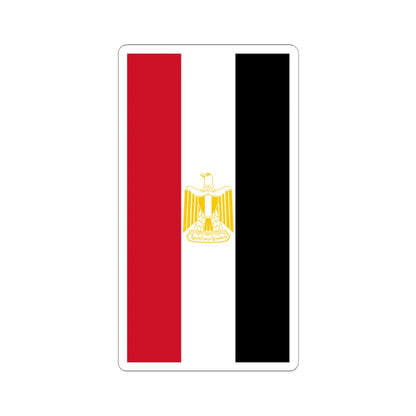 Vertical Flag of Egypt Coat of arms variant (Egypt) STICKER Vinyl Kiss-Cut Decal 2 Inch White - The Sticker Space