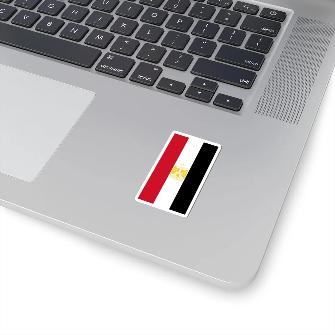 Vertical Flag of Egypt Coat of arms variant (Egypt) STICKER Vinyl Kiss-Cut Decal - The Sticker Space