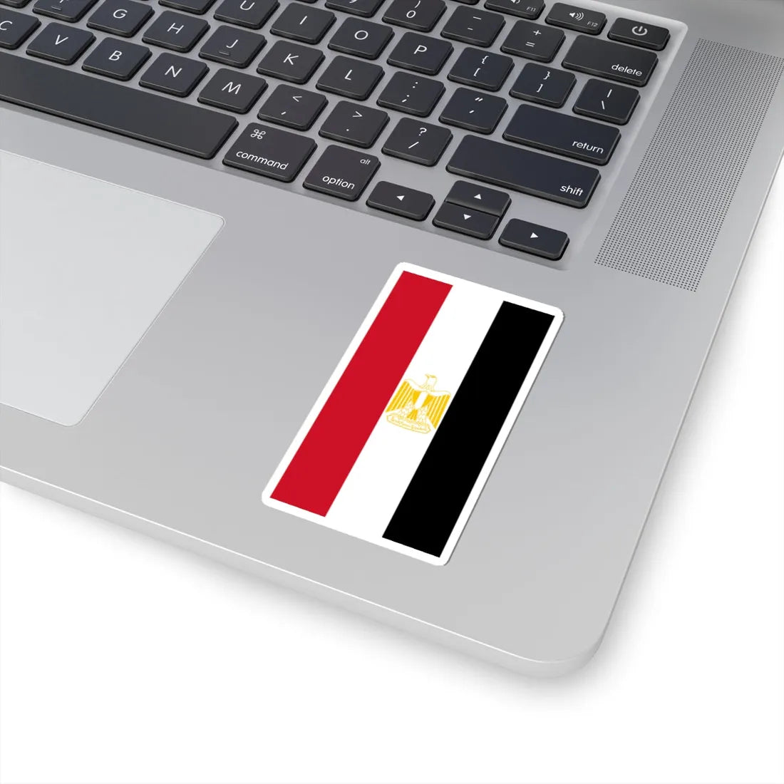 Vertical Flag of Egypt Coat of arms variant (Egypt) STICKER Vinyl Kiss-Cut Decal - The Sticker Space