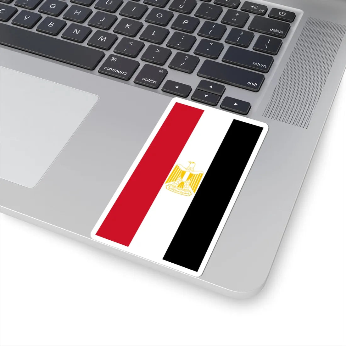 Vertical Flag of Egypt Coat of arms variant (Egypt) STICKER Vinyl Kiss-Cut Decal - The Sticker Space