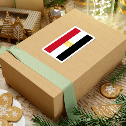 Vertical Flag of Egypt Coat of arms variant (Egypt) STICKER Vinyl Kiss-Cut Decal - The Sticker Space