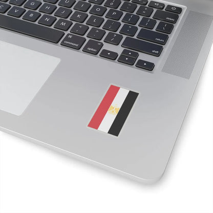 Vertical Flag of Egypt Coat of arms variant (Egypt) STICKER Vinyl Kiss-Cut Decal - The Sticker Space