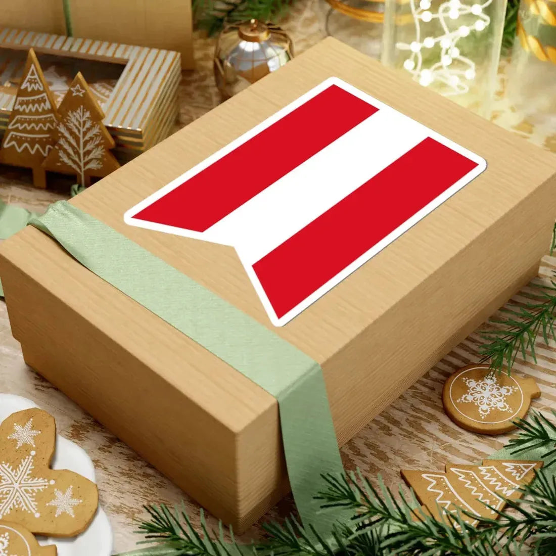 Vertical flag of Peru (Peru) STICKER Vinyl Kiss-Cut Decal - The Sticker Space