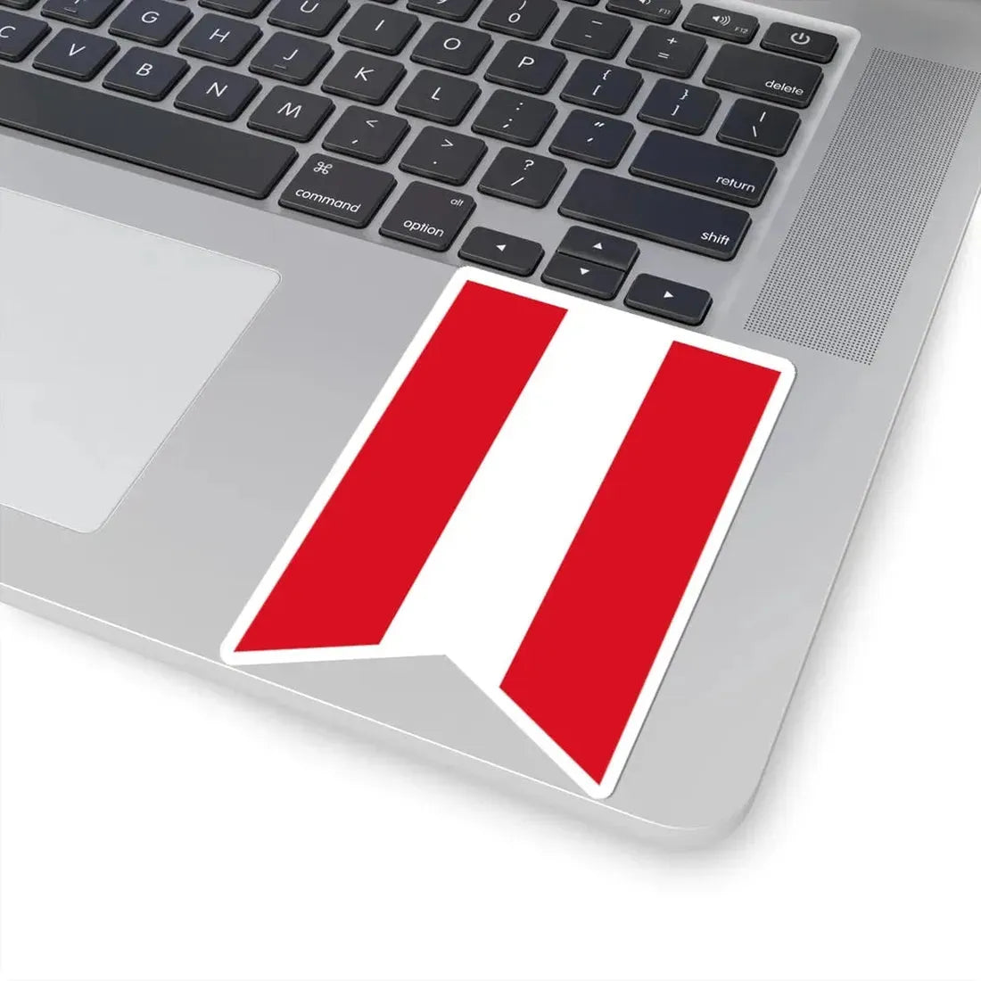 Vertical flag of Peru (Peru) STICKER Vinyl Kiss-Cut Decal - The Sticker Space