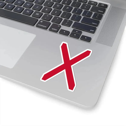 Vertical Saint Patricks saltire (Ireland) STICKER Vinyl Kiss-Cut Decal - The Sticker Space