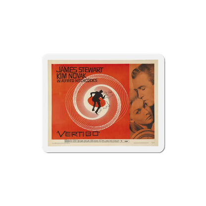 Vertigo 1958 v2 Movie Poster Refrigerator Magnet 5 Inch - The Sticker Space