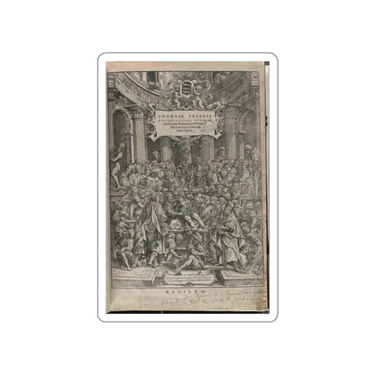 VESALIUS, Andreas - Title page (Artwork) STICKER Vinyl Die-Cut Decal - The Sticker Space