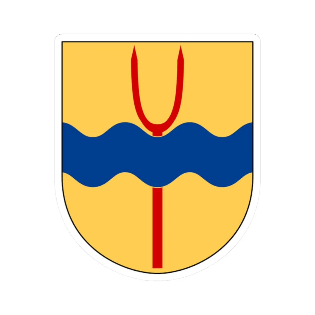 Veta församling vapen (Sweden) (Coat of Arms) STICKER Vinyl Kiss-Cut Decal 2 Inch White - The Sticker Space