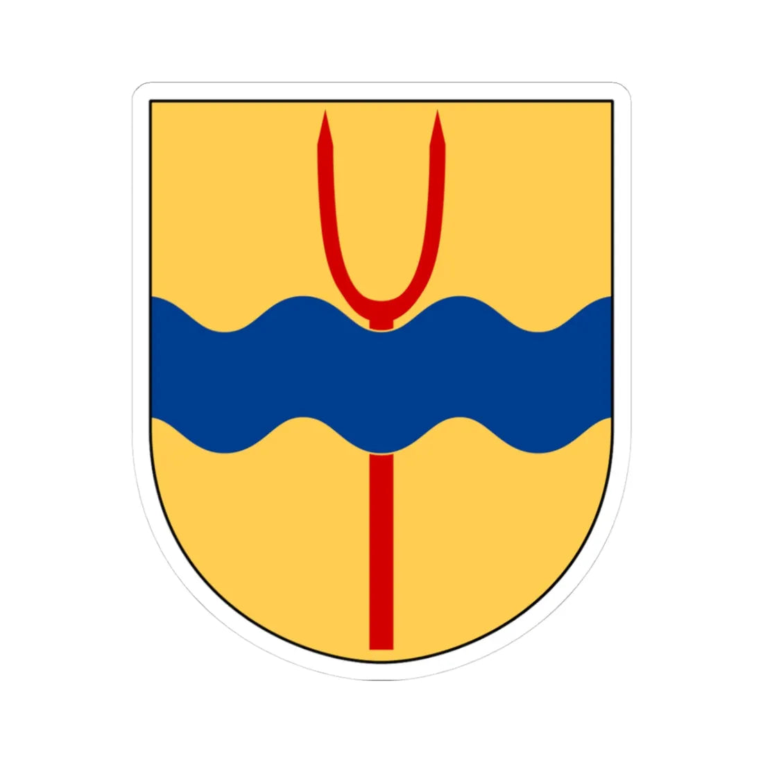 Veta församling vapen (Sweden) (Coat of Arms) STICKER Vinyl Kiss-Cut Decal 3 Inch White - The Sticker Space