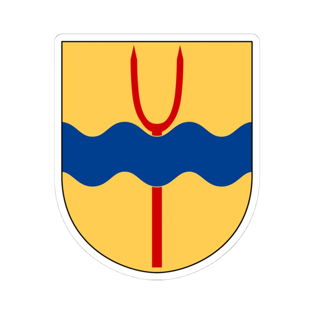 Veta församling vapen (Sweden) (Coat of Arms) STICKER Vinyl Kiss-Cut Decal 4 Inch White - The Sticker Space