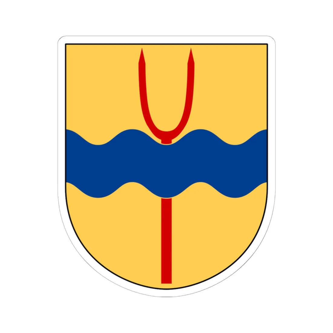 Veta församling vapen (Sweden) (Coat of Arms) STICKER Vinyl Kiss-Cut Decal 6 Inch White - The Sticker Space