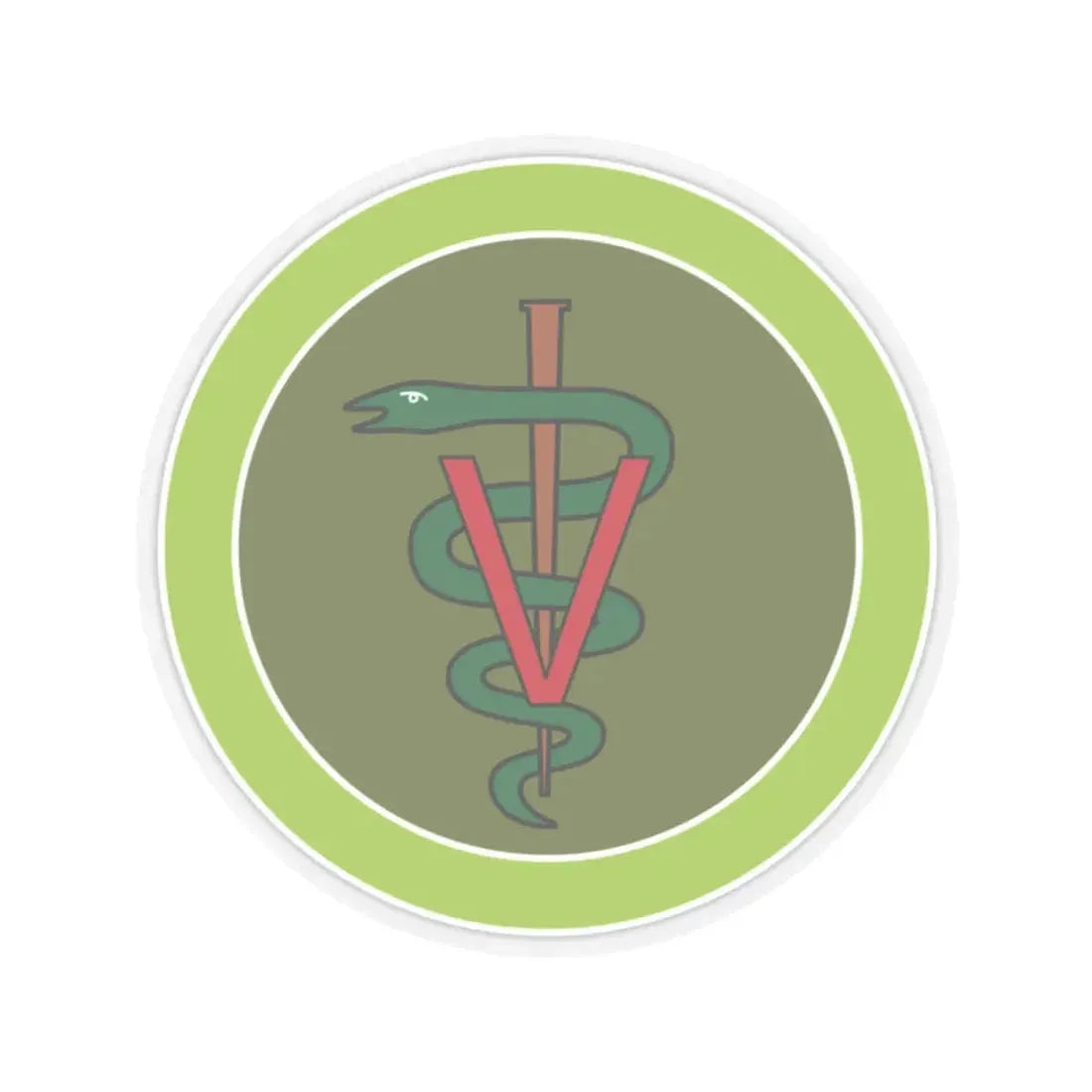 Veterinary Medicine (Boy Scout Merit Badge) STICKER Vinyl Kiss-Cut Decal 2 Inch Transparent - The Sticker Space