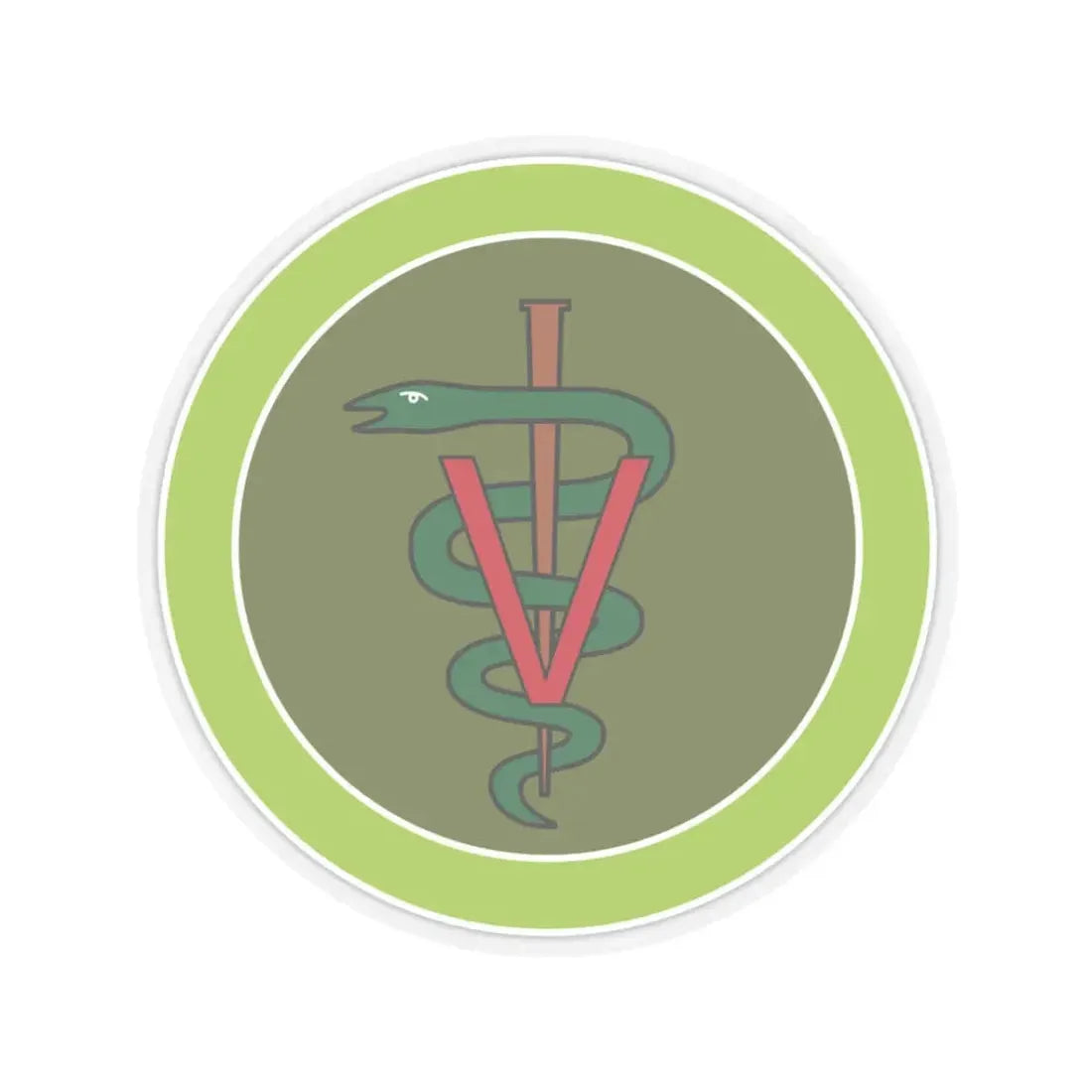 Veterinary Medicine (Boy Scout Merit Badge) STICKER Vinyl Kiss-Cut Decal 3 Inch Transparent - The Sticker Space
