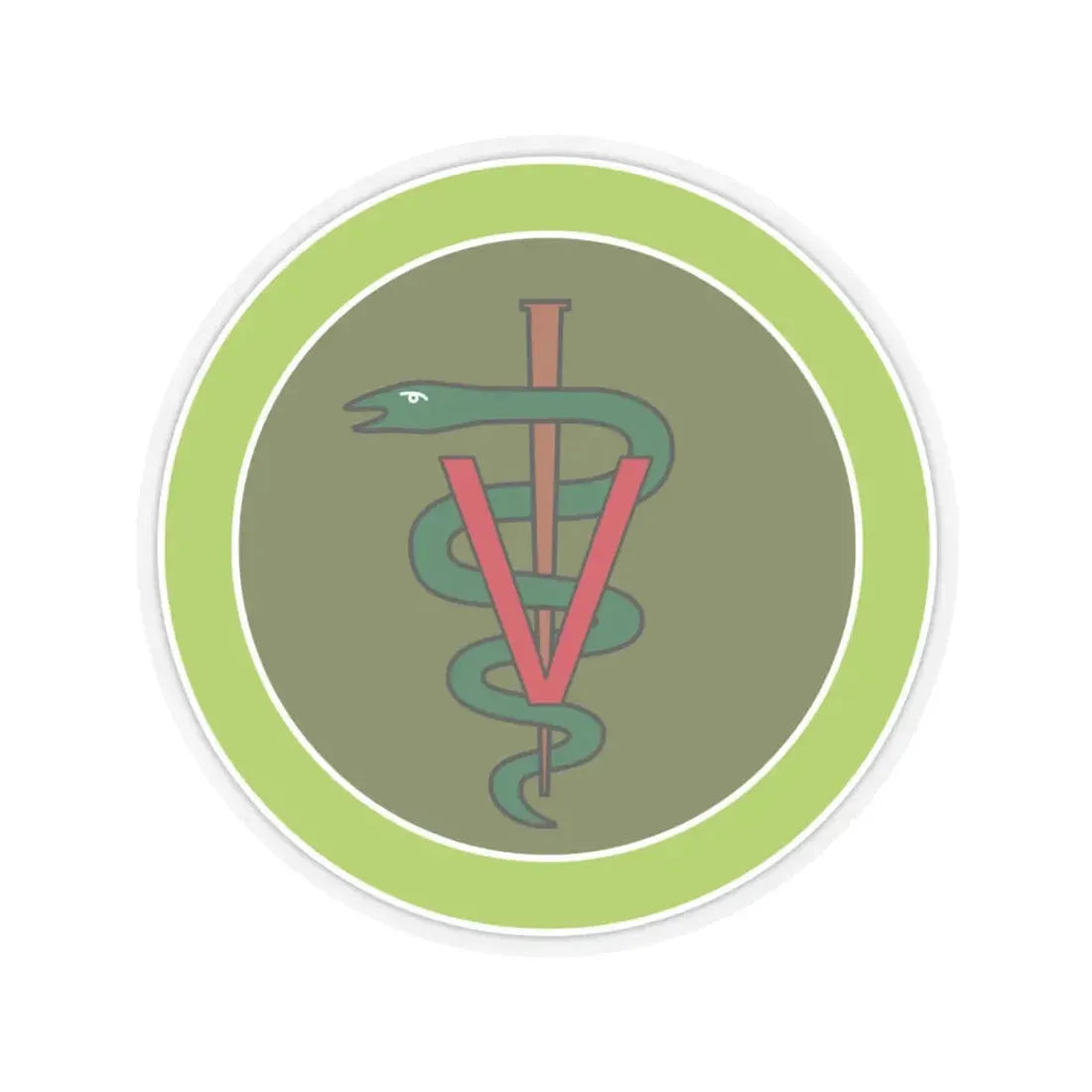 Veterinary Medicine (Boy Scout Merit Badge) STICKER Vinyl Kiss-Cut Decal 4 Inch Transparent - The Sticker Space