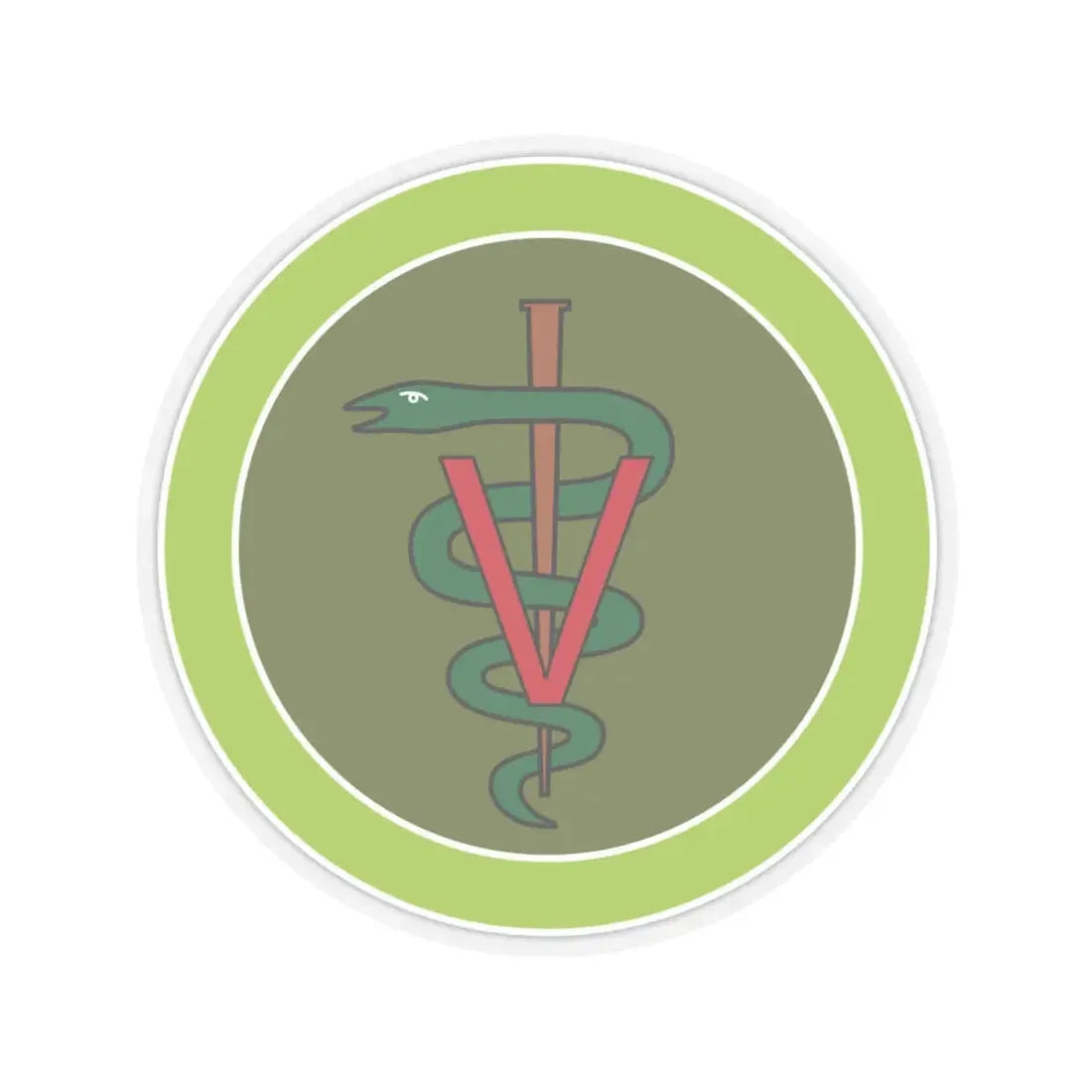 Veterinary Medicine (Boy Scout Merit Badge) STICKER Vinyl Kiss-Cut Decal 6 Inch Transparent - The Sticker Space
