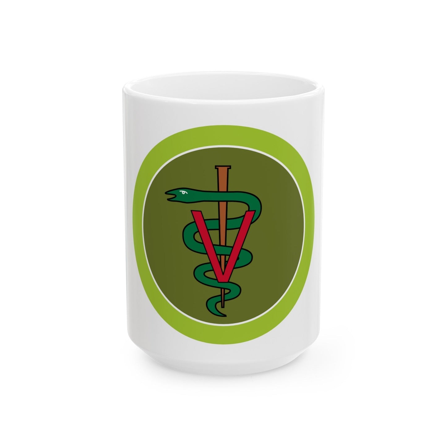 Veterinary Medicine (Boy Scout Merit Badge) White Coffee Mug-15oz-The Sticker Space