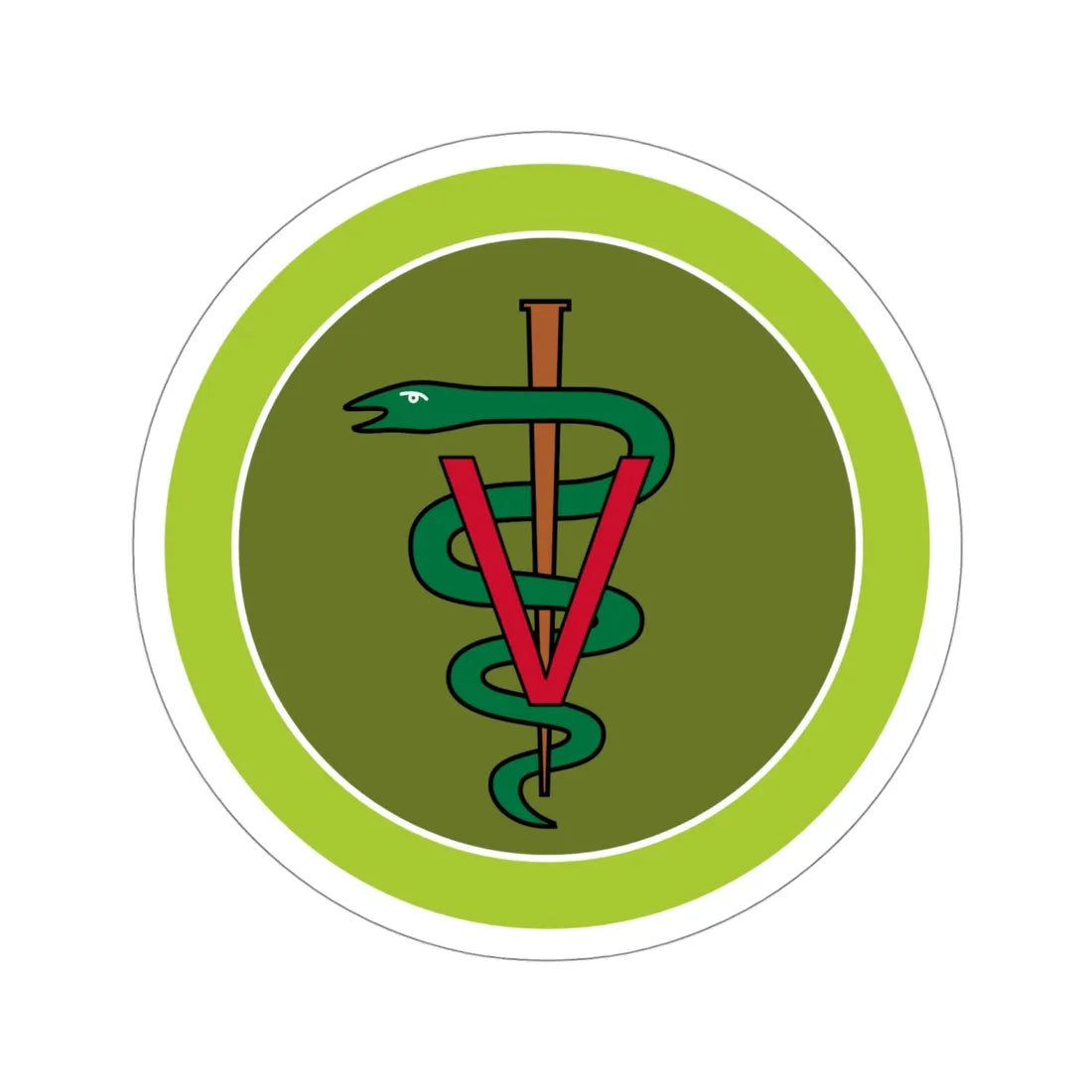 Veterinary Medicine (Boy Scouts Merit Badge) STICKER Vinyl Die-Cut Decal 4 Inch - The Sticker Space