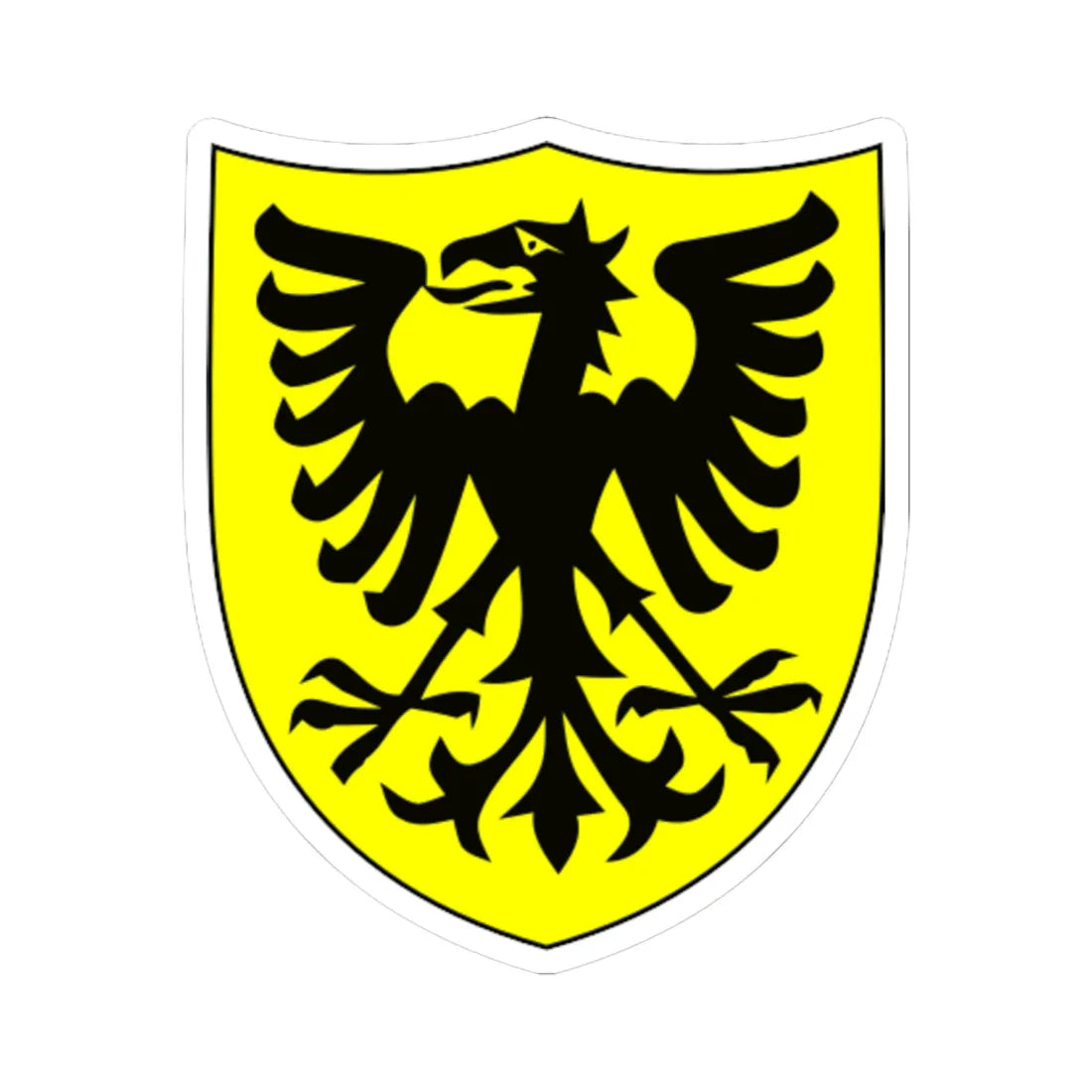 Veveyse-coat of arms (Switzerland) (Coat of Arms) STICKER Vinyl Kiss-Cut Decal 6 Inch White - The Sticker Space