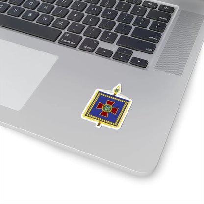Vexillum of the Commander-in-Chief of the National Guard of Ukraine (Ukraine) STICKER Vinyl Kiss-Cut Decal - The Sticker Space
