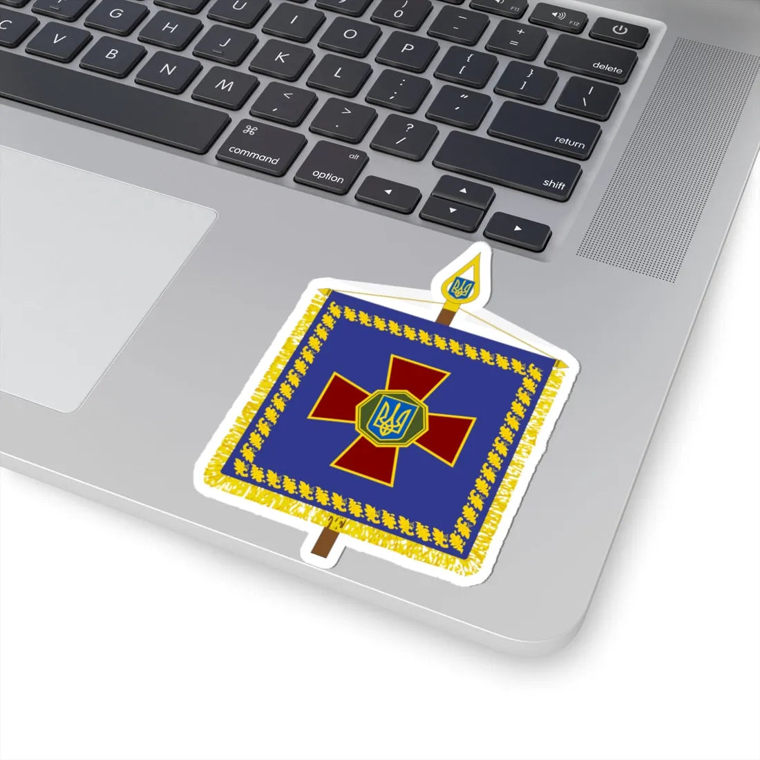 Vexillum of the Commander-in-Chief of the National Guard of Ukraine (Ukraine) STICKER Vinyl Kiss-Cut Decal - The Sticker Space