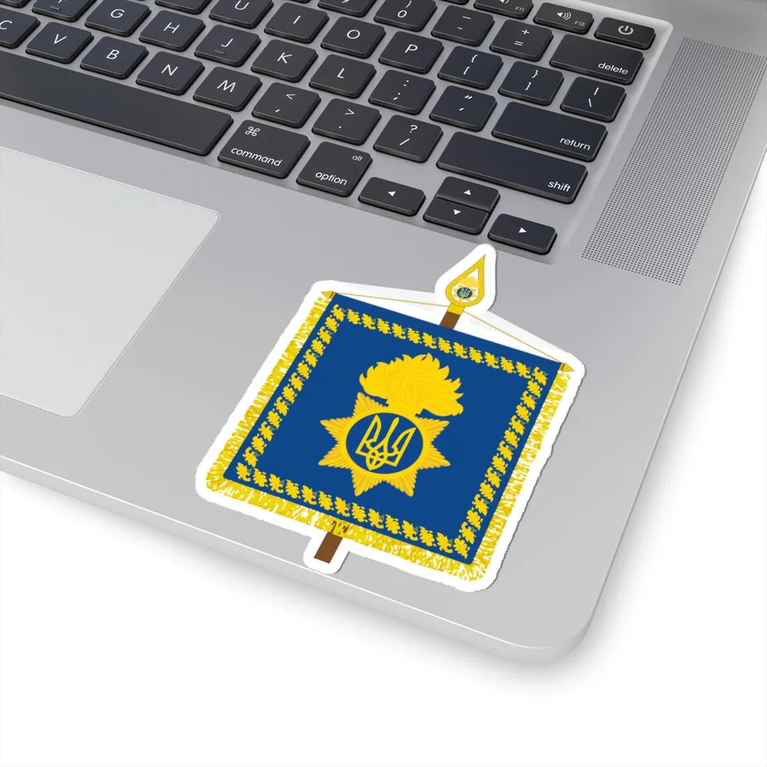 Vexillum of the Head of the National Guard of Ukraine (Ukraine) STICKER Vinyl Kiss-Cut Decal - The Sticker Space