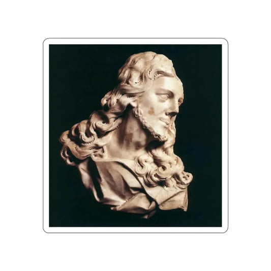 VEYRIER, Christophe - Bust of Christ (Artwork) STICKER Vinyl Die-Cut Decal White Die-Cut 2 Inch - The Sticker Space