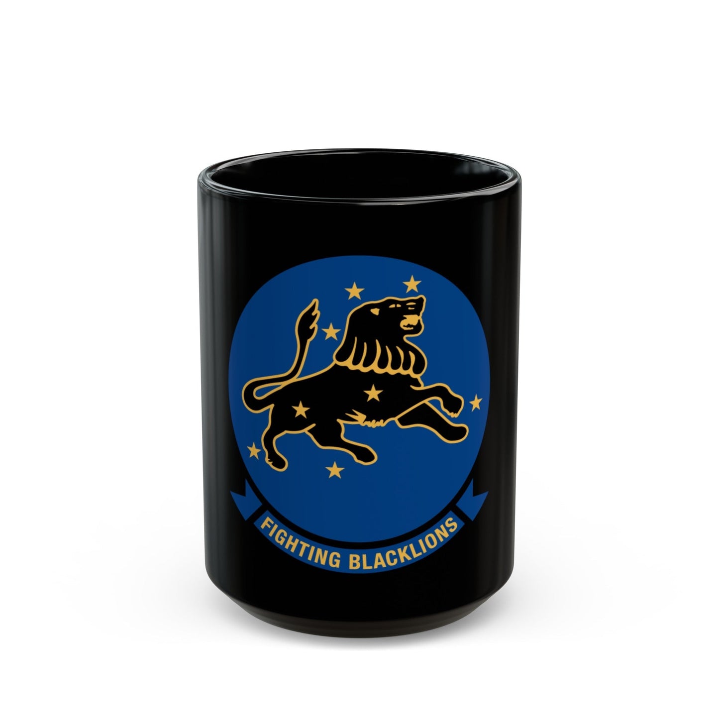 VF 213 Fighting Blacklions (U.S. Navy) Black Coffee Mug-15oz-The Sticker Space