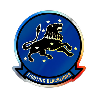 VF 213 Fighting Blacklions (U.S. Navy) Holographic STICKER Die-Cut Vinyl Decal-3 Inch-The Sticker Space
