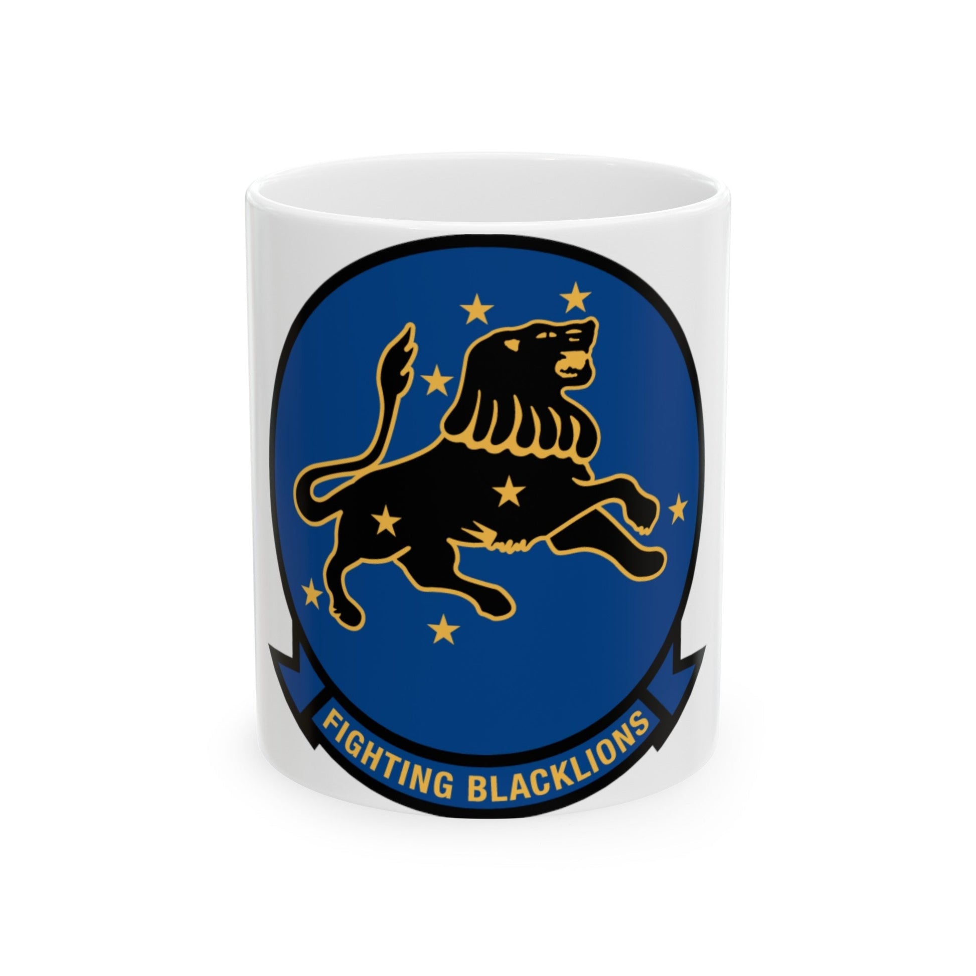 VF 213 Fighting Blacklions (U.S. Navy) White Coffee Mug-11oz-The Sticker Space