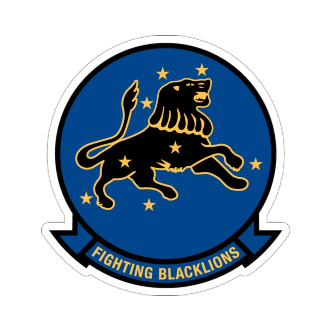 VF 213 Fighting Blacklions (U.S. Navy) STICKER Vinyl Die-Cut Decal 2 Inch - The Sticker Space