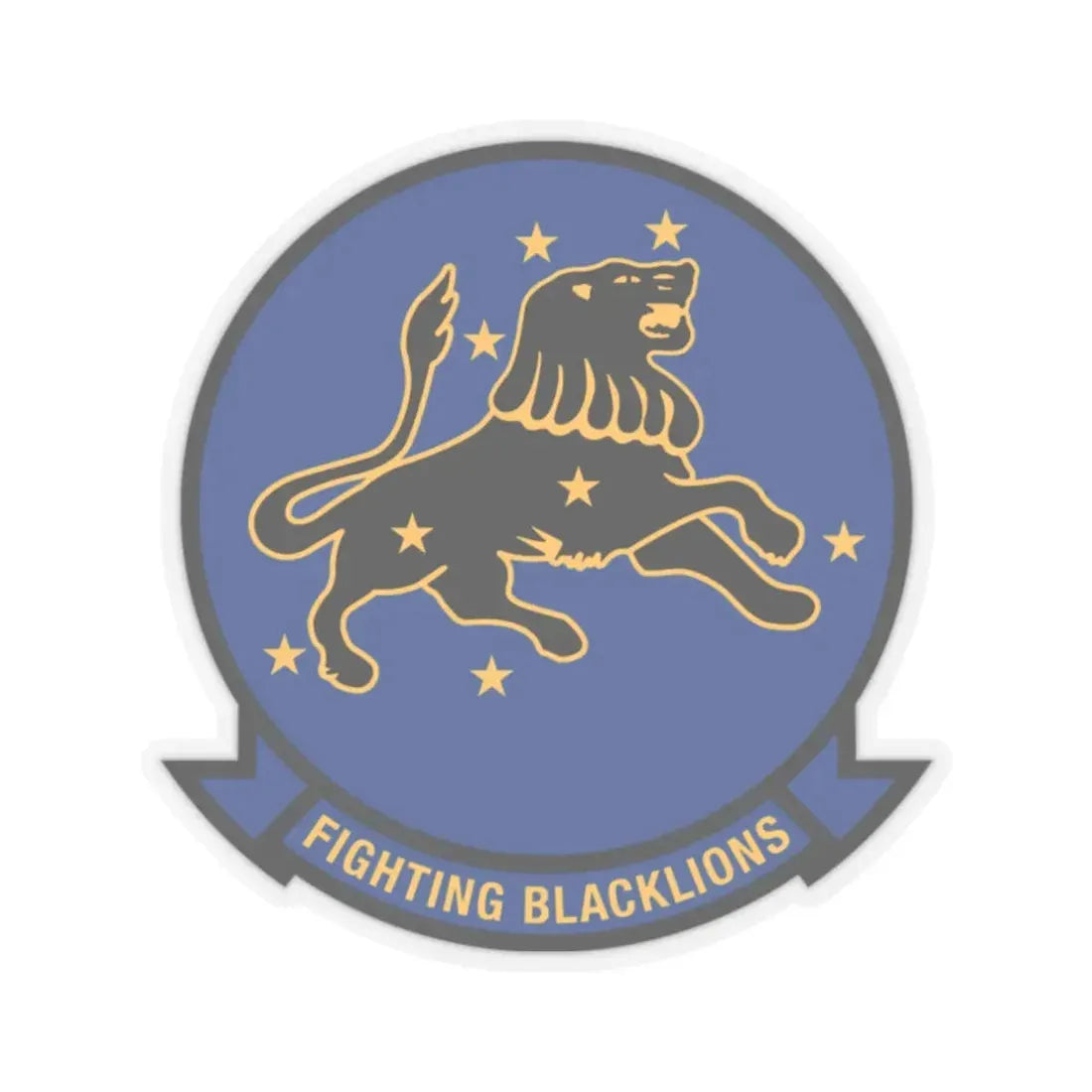 VF 213 Fighting Blacklions (U.S. Navy) STICKER Vinyl Kiss-Cut Decal 2 Inch Transparent - The Sticker Space