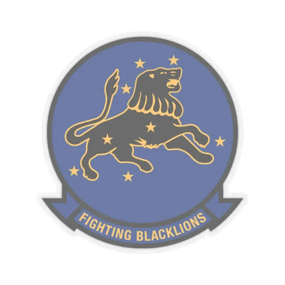 VF 213 Fighting Blacklions (U.S. Navy) STICKER Vinyl Kiss-Cut Decal 4 Inch Transparent - The Sticker Space