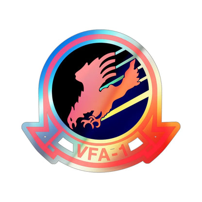 VFA 1 Maverick Goose (U.S. Navy) Holographic STICKER Die-Cut Vinyl Decal 3 Inch Holographic - The Sticker Space