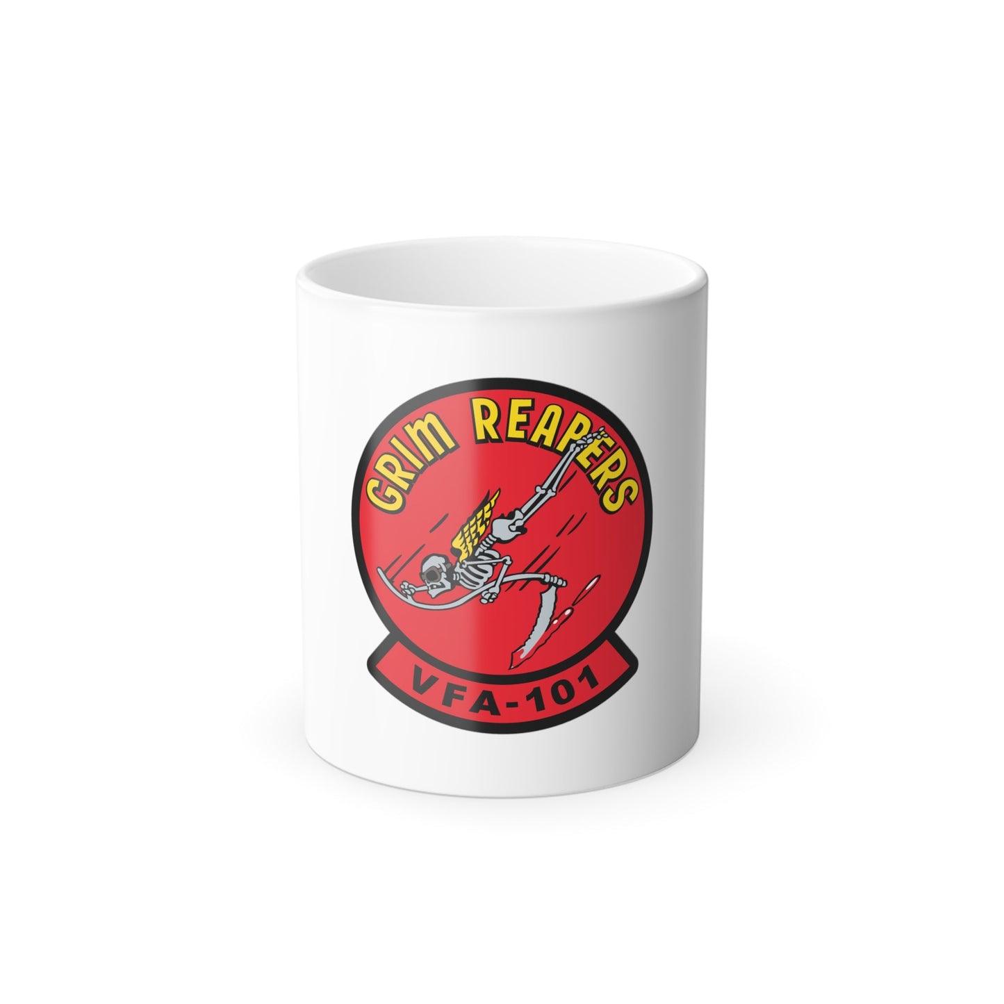VFA 101 Grim Reapers (U.S. Navy) Color Changing Mug 11oz-11oz-The Sticker Space