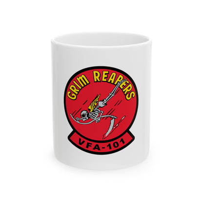 VFA 101 Grim Reapers (U.S. Navy) White Coffee Mug-11oz-The Sticker Space