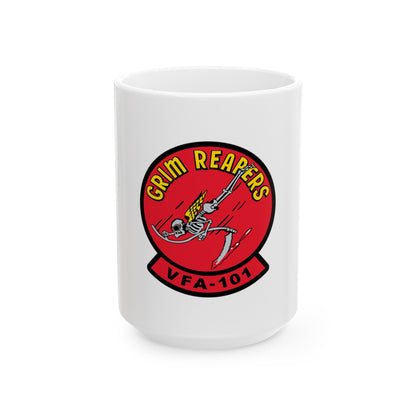 VFA 101 Grim Reapers (U.S. Navy) White Coffee Mug-15oz-The Sticker Space