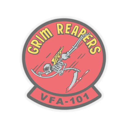 VFA 101 Grim Reapers (U.S. Navy) STICKER Vinyl Kiss-Cut Decal 3 Inch Transparent - The Sticker Space