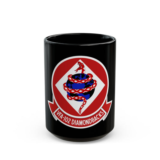 VFA 102 Strike Fighter Squadron 102 (U.S. Navy) Black Coffee Mug-15oz-The Sticker Space